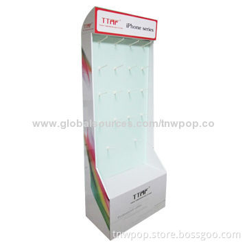 POP Cardboard Floor Display, Eco-friendly Material and Printing/Strong, Stable, Easy to Assembly